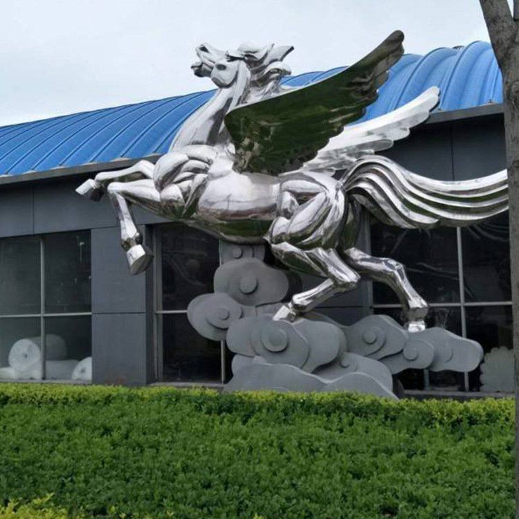 几何抽象奔马雕塑,城市动物摆件,大型广场小品 几何抽象奔马雕塑,城市动物摆件,大型广场小品
