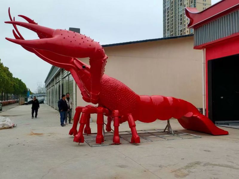 庭院龙虾雕塑 城市古铜色雕塑 生物小品 庭院龙虾雕塑 城市古铜色雕塑 生物小品
