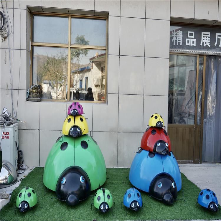 大型瓢虫雕塑 步行街宣传雕塑 仿真摆件 大型瓢虫雕塑 步行街宣传雕塑 仿真摆件