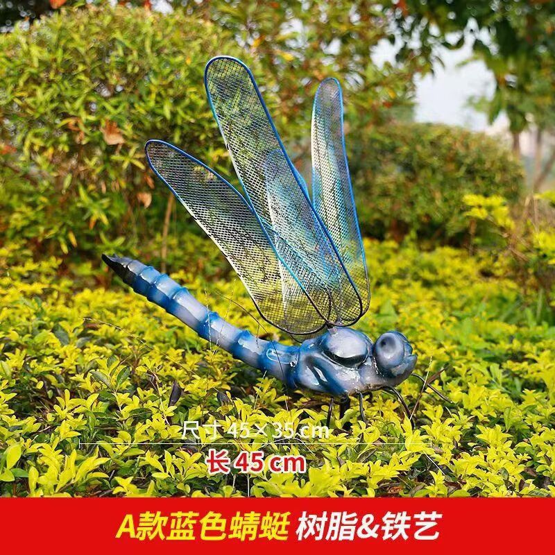 仿真蜻蜓雕塑 店门口园林雕塑 动物小品 仿真蜻蜓雕塑 店门口园林雕塑 动物小品