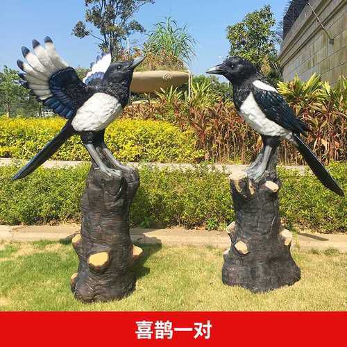 大型喜鹊雕塑 广场近代雕塑 门口小品 大型喜鹊雕塑 广场近代雕塑 门口小品