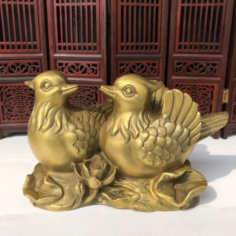 仿真鸳鸯雕塑 酒店公园雕塑 风景区摆件 仿真鸳鸯雕塑 酒店公园雕塑 风景区摆件