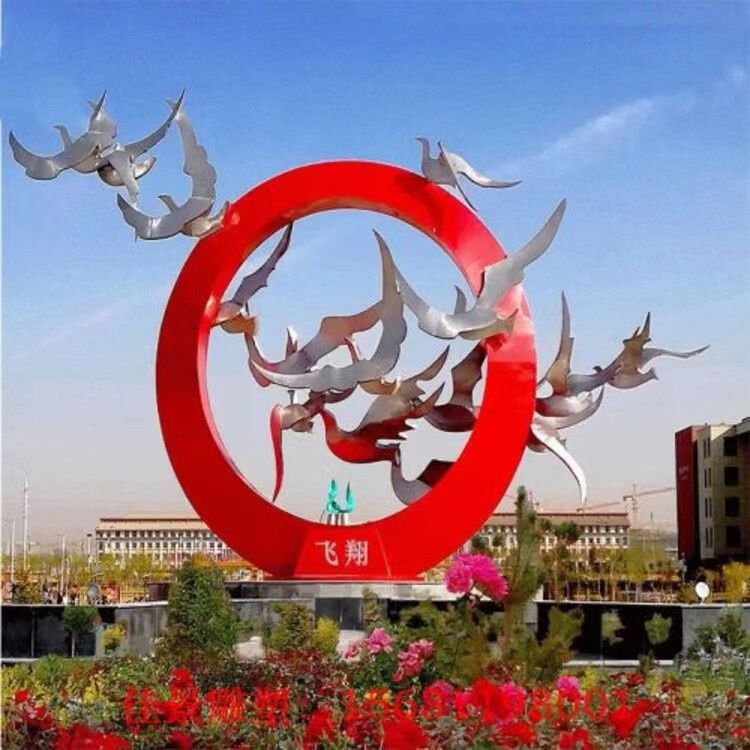 公园鸽子雕塑,彩绘动物雕塑,烤漆工艺 公园鸽子雕塑,彩绘动物雕塑,烤漆工艺