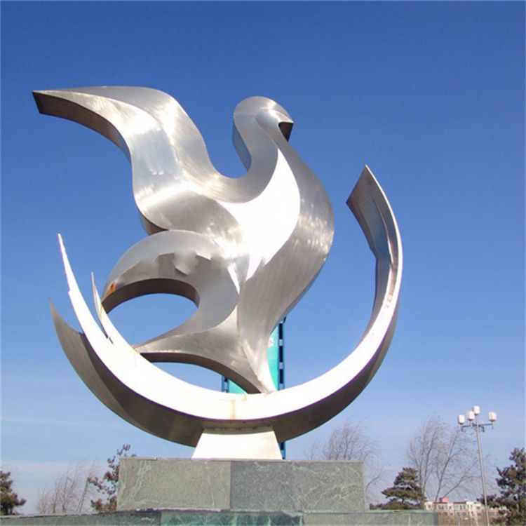 小区鸽子雕塑,镜面鸟类雕塑,抽象效果 小区鸽子雕塑,镜面鸟类雕塑,抽象效果