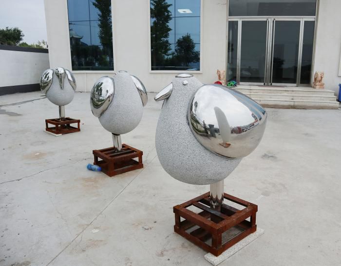 售楼部鸟类雕塑,家禽小品,抛光工艺 售楼部鸟类雕塑,家禽小品,抛光工艺