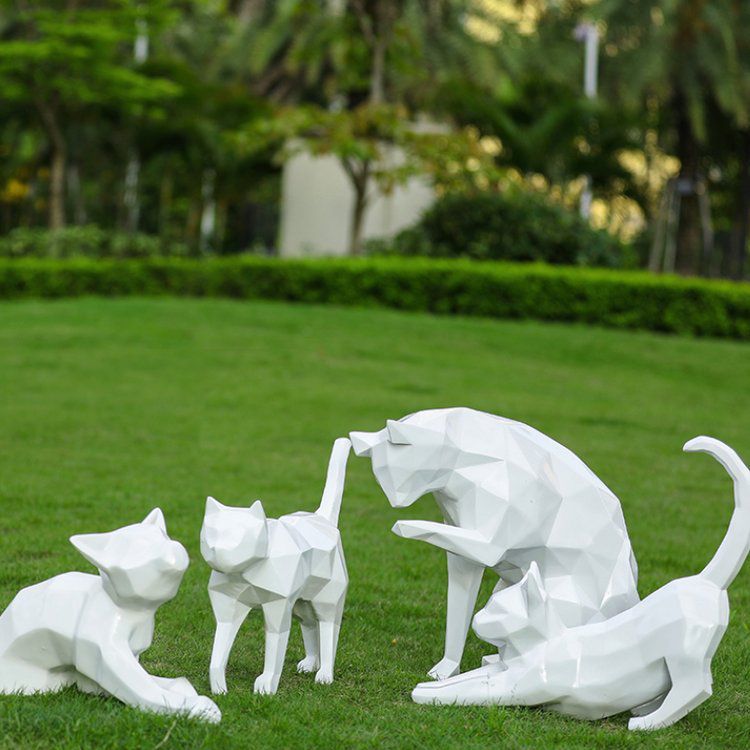 园林小猫雕塑,文化标识,公园小品 园林小猫雕塑,文化标识,公园小品