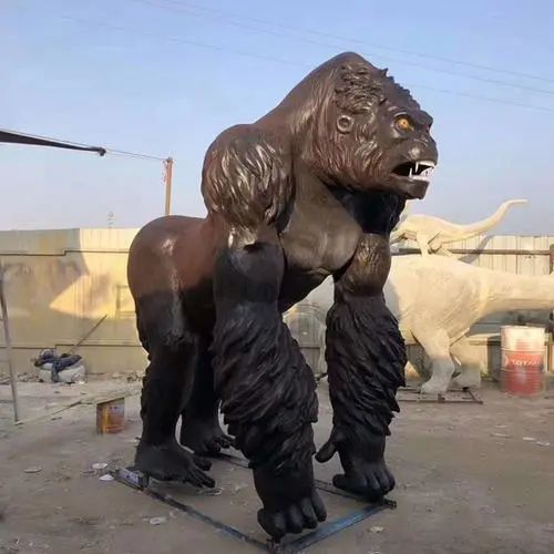几何大猩猩雕塑 庭院仿真雕塑 彩绘摆件 几何大猩猩雕塑 庭院仿真雕塑 彩绘摆件