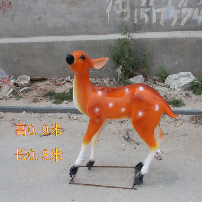 大型梅花鹿雕塑,彩绘工艺,玻璃钢动物雕塑摆件 大型梅花鹿雕塑,彩绘工艺,玻璃钢动物雕塑摆件