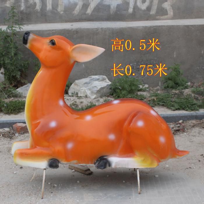 烤漆梅花鹿雕塑,彩绘工艺,玻璃钢动物雕塑 烤漆梅花鹿雕塑,彩绘工艺,玻璃钢动物雕塑