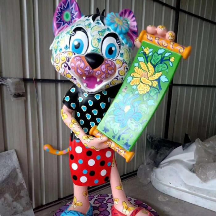 庭院老虎雕塑 城市动物雕塑 卡通小品 庭院老虎雕塑 城市动物雕塑 卡通小品