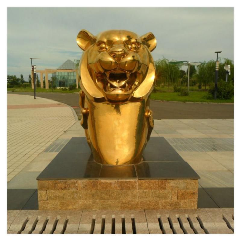 不锈钢生肖雕塑,镀钛工艺,公园广场户外摆放 (3) 不锈钢生肖雕塑,镀钛工艺,公园广场户外摆放 (3)