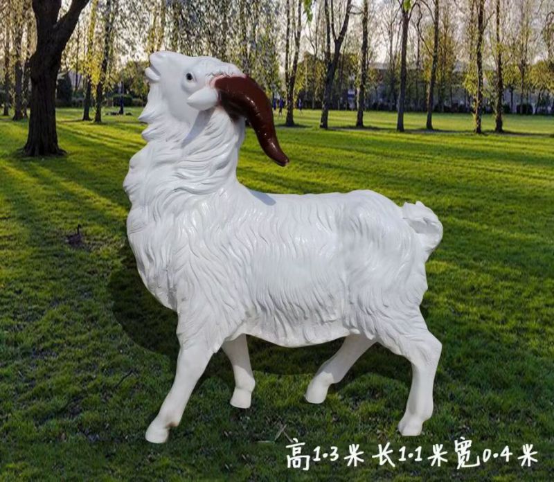 玻璃钢绵羊雕塑厂,动物景观,广场园林摆件 玻璃钢绵羊雕塑厂,动物景观,广场园林摆件