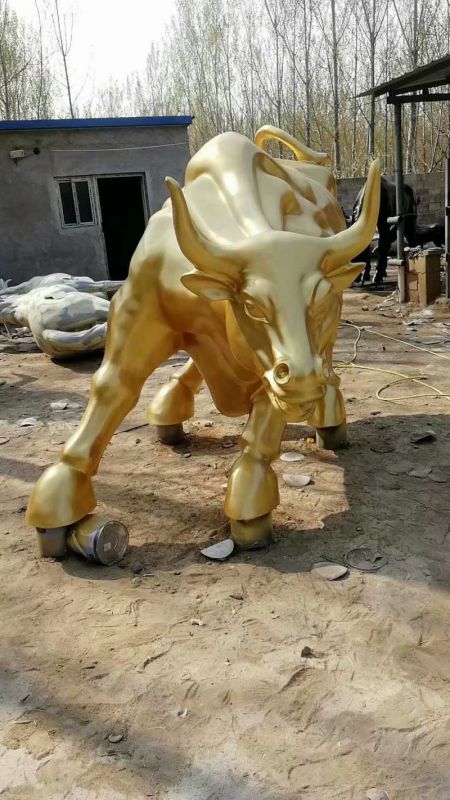 庭院华尔街牛雕塑 城市古铜色雕塑 音乐小品 庭院华尔街牛雕塑 城市古铜色雕塑 音乐小品