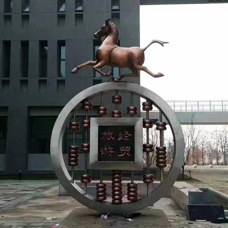 公园马踏飞燕雕塑 酒店门口雕塑 彩绘摆件 公园马踏飞燕雕塑 酒店门口雕塑 彩绘摆件