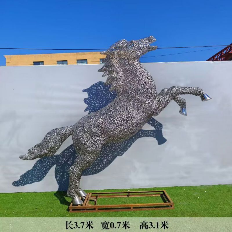 镂空马雕塑厂家,网格编织工艺,公园镂空马雕塑 镂空马雕塑厂家,网格编织工艺,公园镂空马雕塑