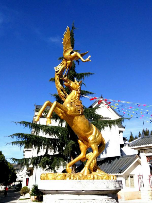 风景区金马雕塑 售楼处广场雕塑 仿古摆件 风景区金马雕塑 售楼处广场雕塑 仿古摆件