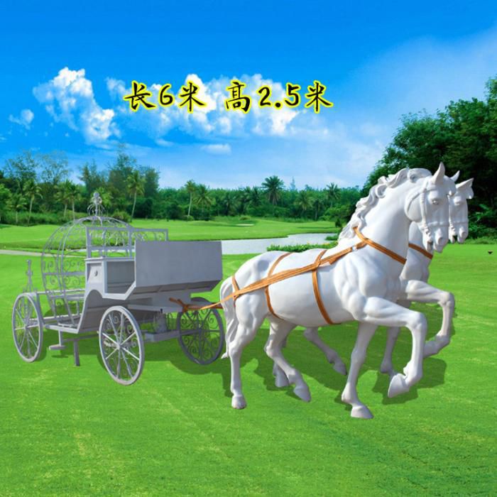 公园白马雕塑 酒店门口雕塑 彩绘摆件 公园白马雕塑 酒店门口雕塑 彩绘摆件