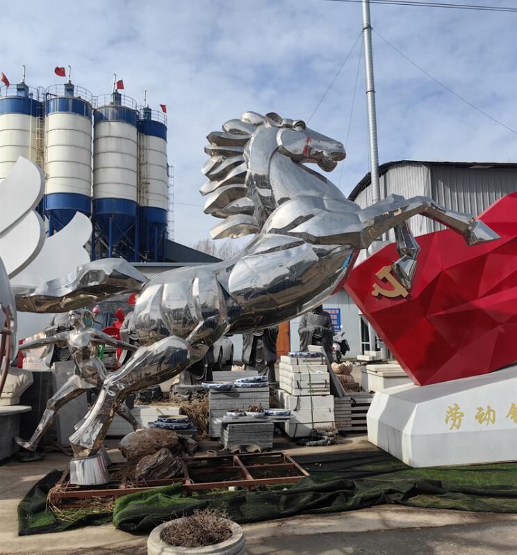 骏马雕塑 风景区几何雕塑 广场小品 骏马雕塑 风景区几何雕塑 广场小品